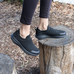 MBT M400 II Womens Slip On Sneakers in black