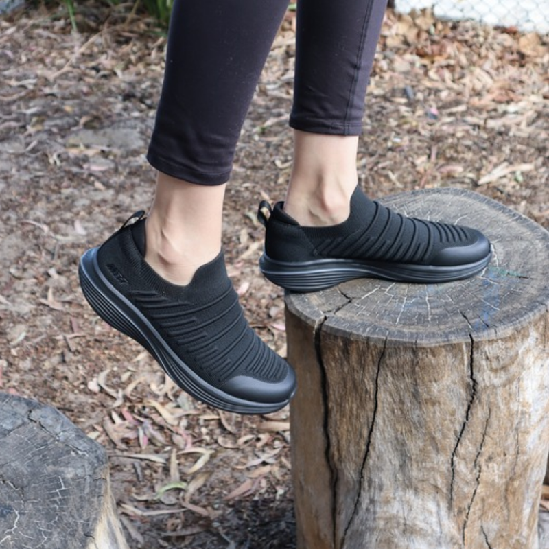 MBT M400 II Womens Slip On Sneakers in black