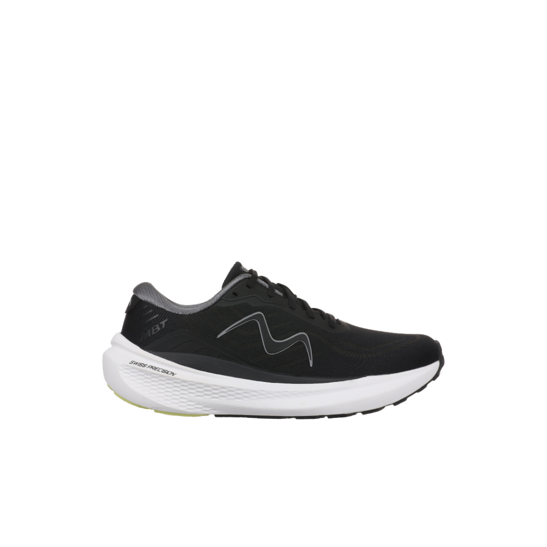 Mens Black sneaker with white sole