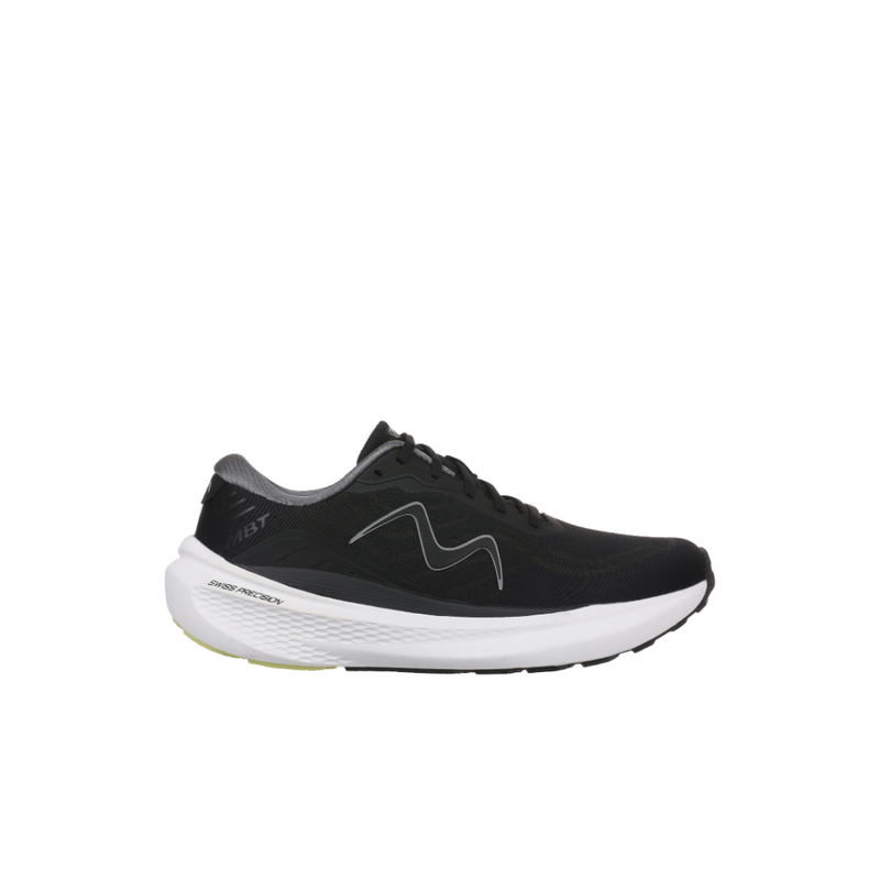 Mens Black sneaker with white sole