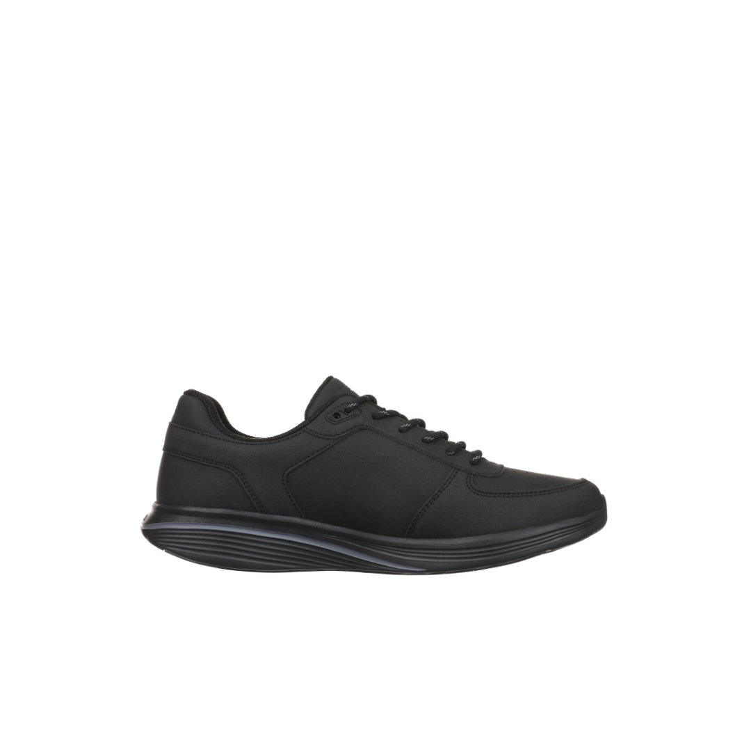 Comfortable black womens walking sneakers