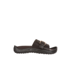 womens brown recovery slides